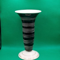 Modernist striped porcelain vase cmielów?