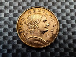Mexikó 5 centavo, 1961
