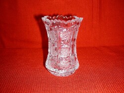 Beautiful lead crystal violet vase