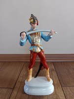 Old Herend military hussar porcelain figure