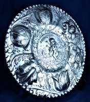 Dreamy, antique silver decorative bowl, hanau, ca. 1840!!!