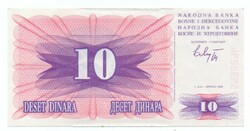 10 Dinars 1992 Bosnia and Herzegovina