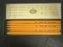 Faber castell new !!! Hb 1210 pencil plastic box 12 pieces 70s !!!