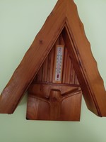 Rare, unique cottage-shaped wall-mounted thermometer HUF 12,000