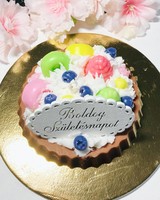 Happy Birthday Mousse Soy Wax Candle Mini Cake