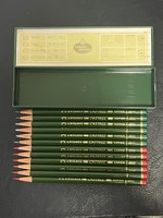 ÚJ !!! FABER CASTELL 9609 PIROS/9611 ZÖLD  Másoló Ceruza Műanyag Doboz 6+6 Db !!!