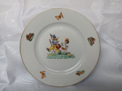 Zsolnay fairytale figure plate