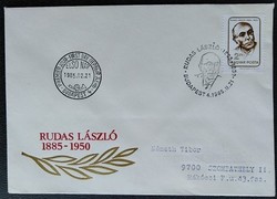 Ff3696 / 1985 bar laszló stamp ran on fdc