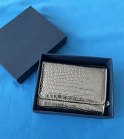 Women's bronze metallic brand new wallet in gift box and organza gift bag