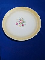 Kőbánya porcelain flowery colored iridescent plate