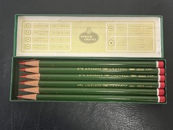 ÚJ !!! FABER CASTELL 9609 PIROS Másoló Ceruza Műanyag Doboz 12Db !!!