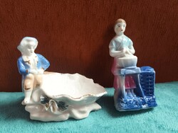Porcelain figurines 2 pcs in one / nips, showcase decorations, from the first half of the xx.Szd.