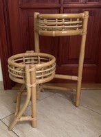 Rattan flower stand is foldable