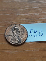 Usa 1 cent 1995 d, zinc copper plated, abraham lincoln 590