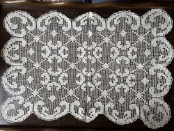 Antique crochet lace tablecloth