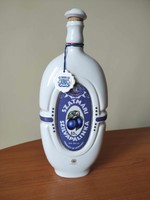 Hollóháza Szatmár brandy porcelain bottle, bottle