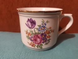 Beautiful old marked Czechoslovak large porcelain mug