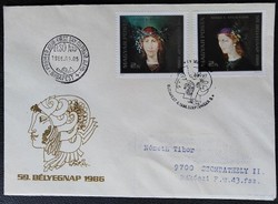 Ff3790-1 / 1986 stamp day - Saxon Ender paintings stamp series ran on fdc