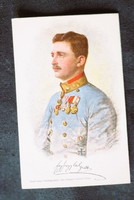 1916 Crown Prince, later the last Hungarian king iv. Charles era photo photo sheet habsburg