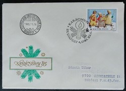 Ff3750 / 1985 Christmas stamp ran on fdc