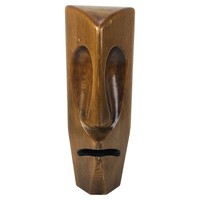 Vintage design carved wooden mask, head sculpture - 51215