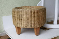 Ikea wicker pouf