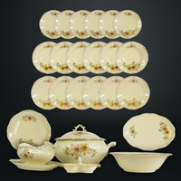 Zsolnay dinner set for 6, hand painted