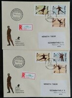Ff3898-903 / 1988 World Figure Skating Stamp series ran on fdc
