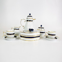 Hollóházi coffee set for 2 people