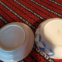 Beautiful old granite bowl and deep plate