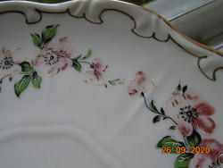 Zsolnay gold feathered peach blossom pattern plate