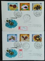 Ff3377-82 / 1980 flower stamp series ran on fdc