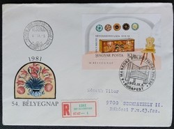 Ff3473 / 1981 stamp day - bridal chests block ran on fdc