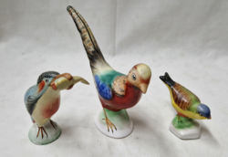 Bodrogkeresztúri szép festésű kerámia madarak hibátlan állapotban együtt eladók