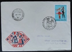 Ff3196 / 1977 state folk ensemble stamp ran on fdc
