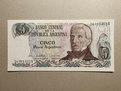 Argentína-5 Pesos 1983 UNC