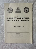 International camping card 1981