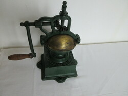 Antique, marked, large coffee grinder from a coffee shop. Negotiable!