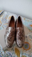 André, new Portuguese women's shoes, lacquer-like coating, snake pattern, comfortable, size 41