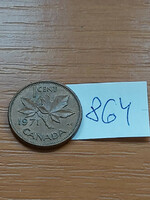 Canada 1 cent 1971 ii. Queen Elizabeth, bronze 864