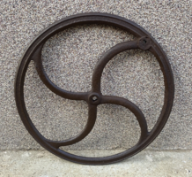 Öntöttvas kútkerék, daráló kerék (48 cm, 4,5 kg)
