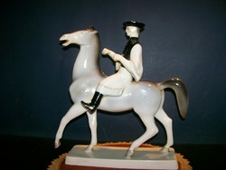 Old rare raven house equestrian figure