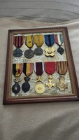 A collection of 10 Belgian medals for sale