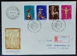 Ff3200-3c / 1977 stamp day stamp strip ran on fdc