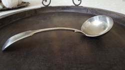 Old small silver-plated ladle