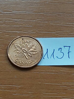 Canada 1 cent 1989 ii. Queen Elizabeth, bronze 1137