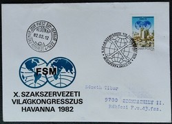 Ff3499 / 1982 union stamp ran on fdc