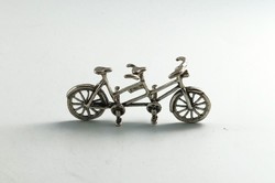 Silver ornament, bicycle, bicycle