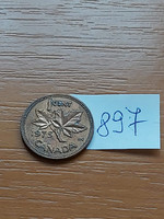 Canada 1 cent 1975 ii. Queen Elizabeth, bronze 897