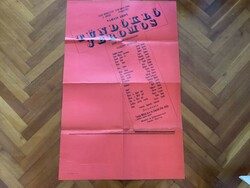 Tamási Áron , Tündöklő Jeromos színművének plakátja .